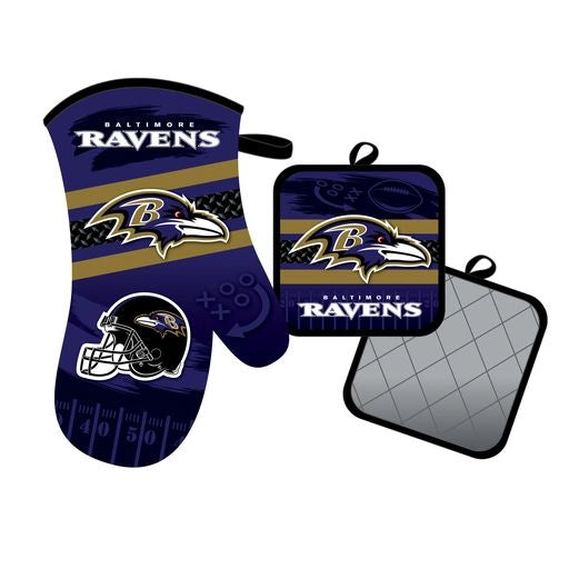 Ravens Oven Mitt & Potholder