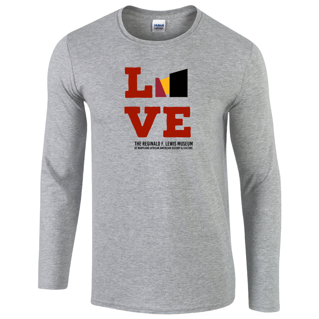 LOVE Long-Sleeve T-Shirt (Grey) Old logo