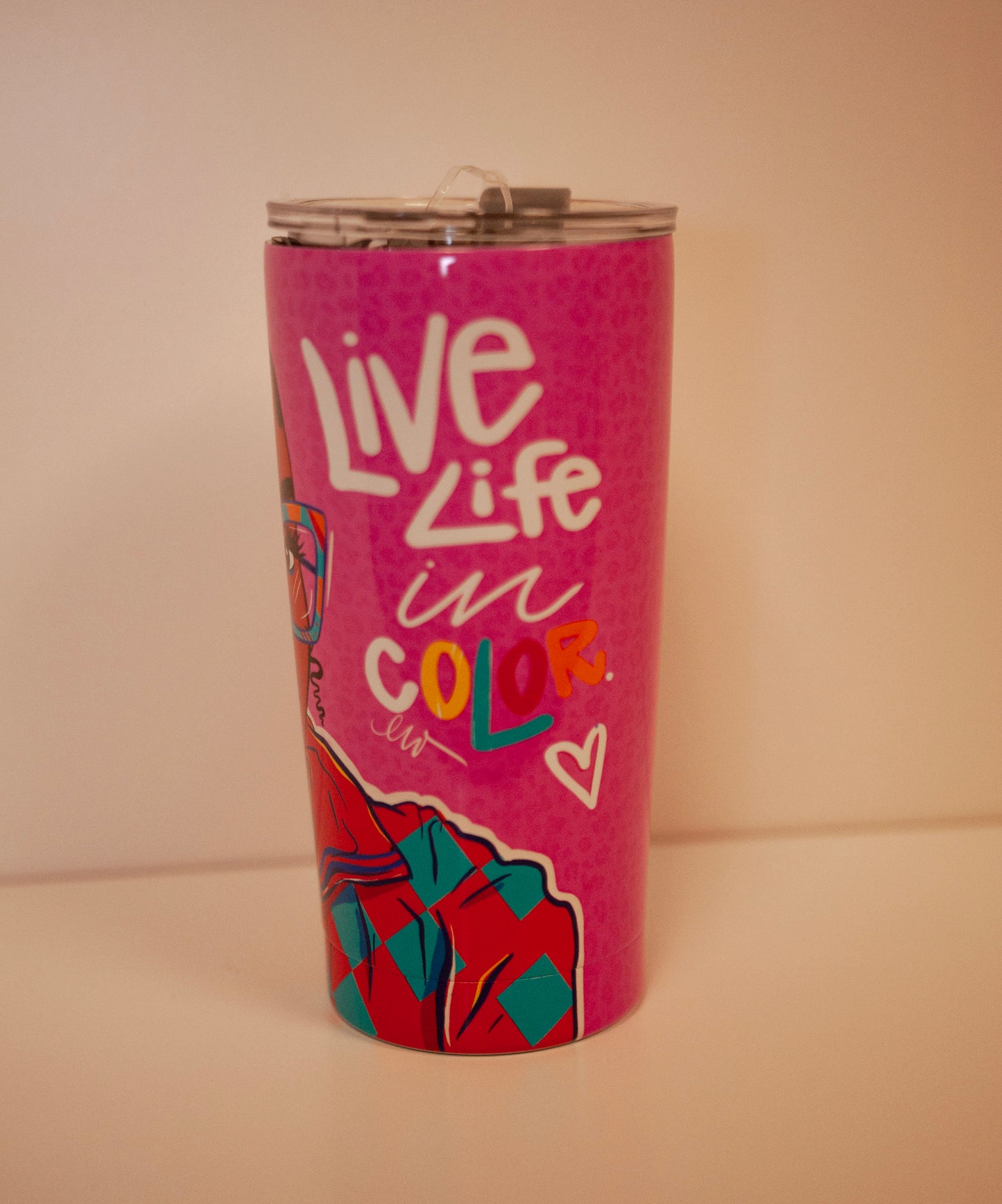 Live Life In Color 20oz Travel Tumbler