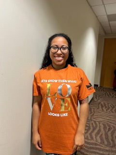 Orange LOVE T-shirt