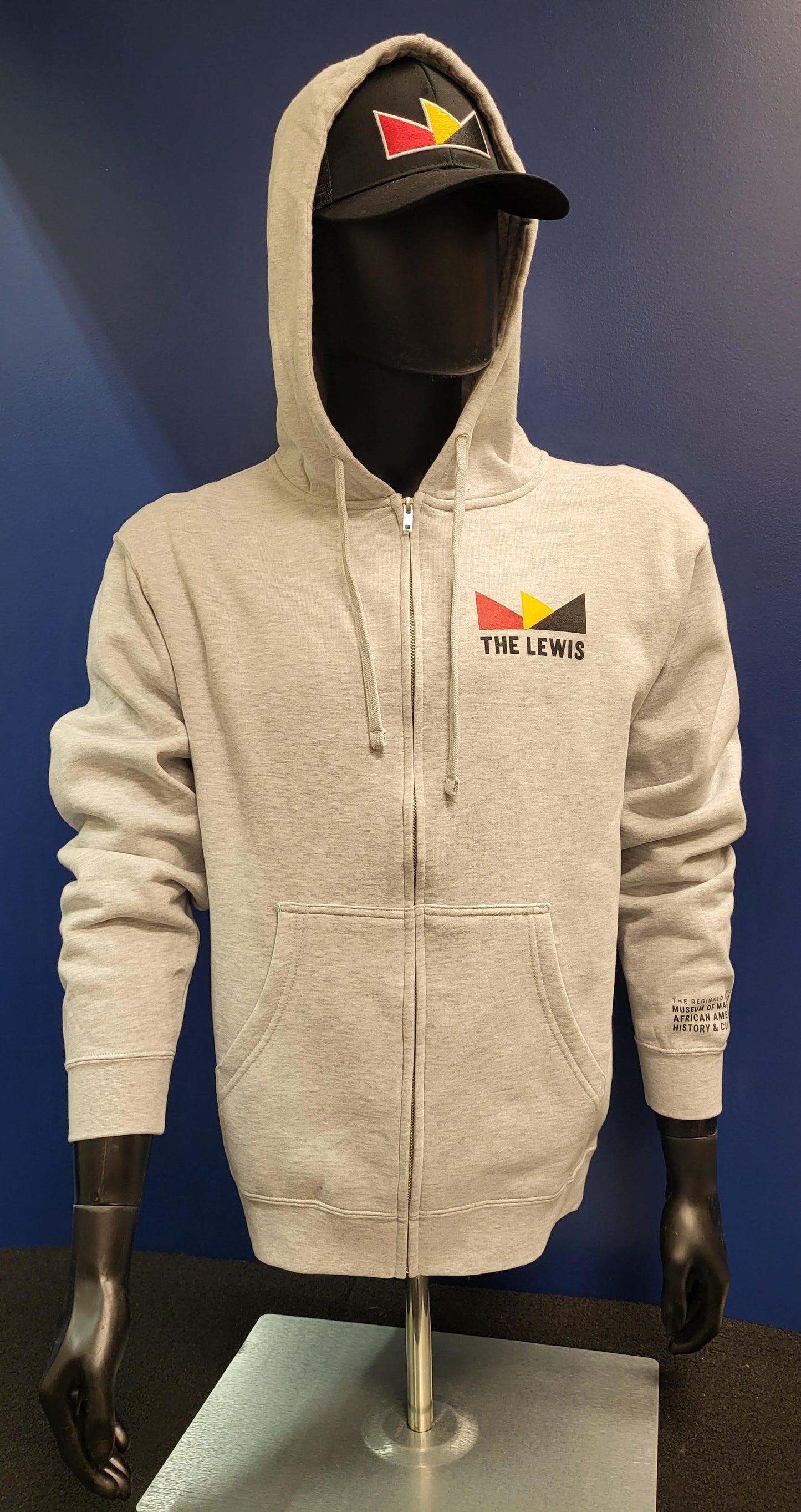 The Lewis Grey Zippered Hoodie