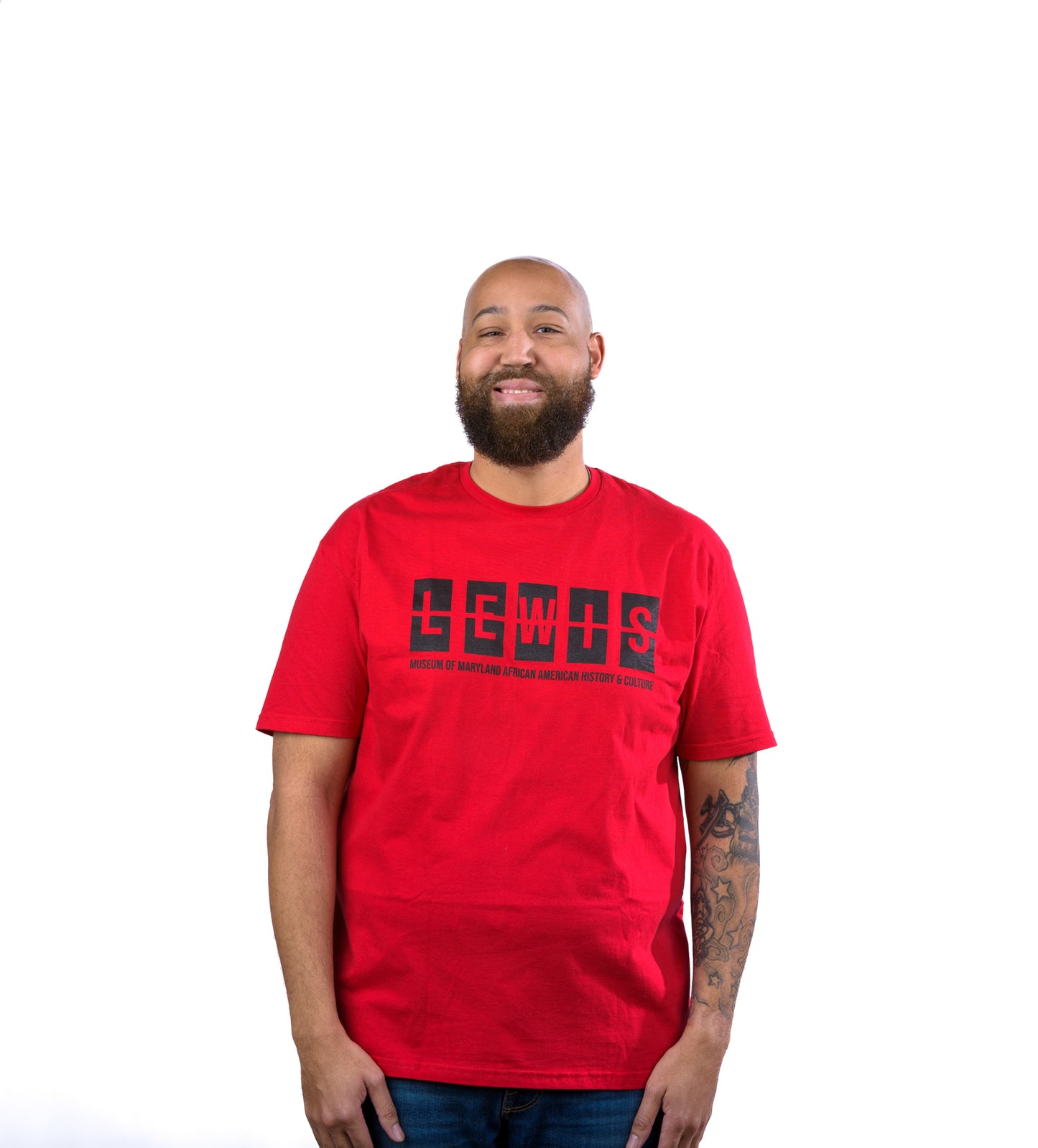 Lewis Squares T-Shirt (Red)
