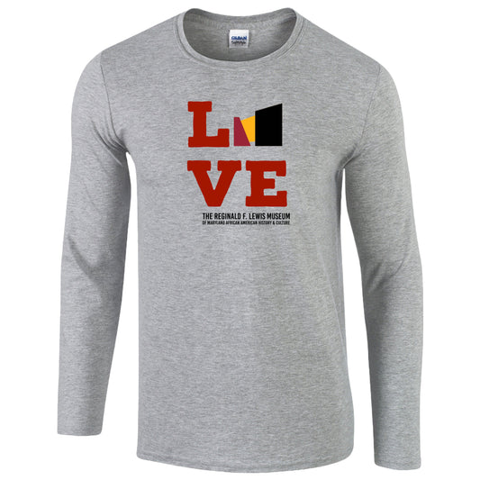 LOVE Long-Sleeve T-Shirt (Grey) Old logo