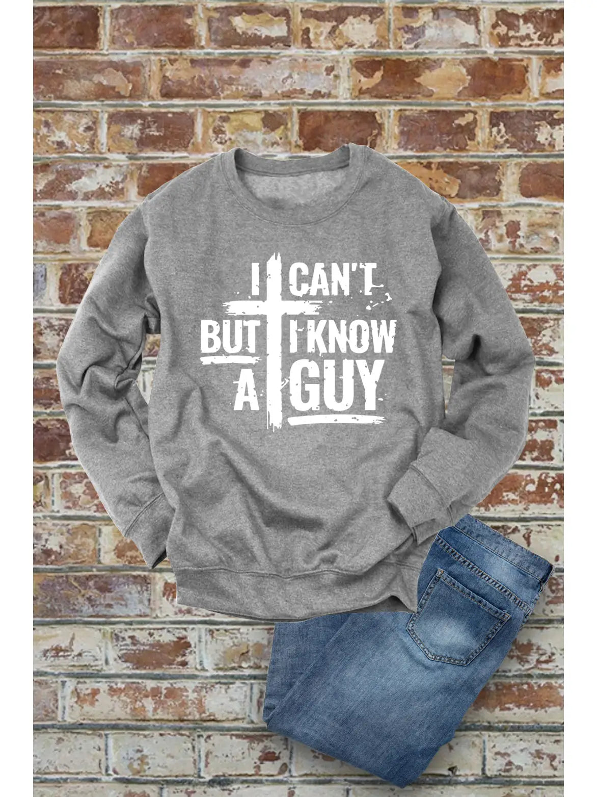 I Can't But... Sweatshirt (Gray) $9